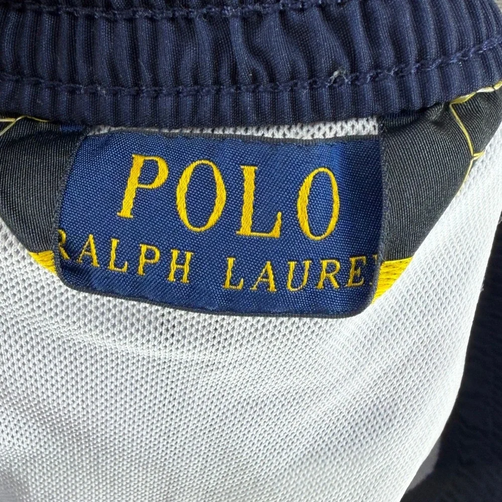 Polo Ralph Lauren Swim Trunks Mens M Striped Multicolor Pony Logo EUC